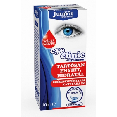 Jutavit eye clinic szemcsepp száraz szemre 10ml