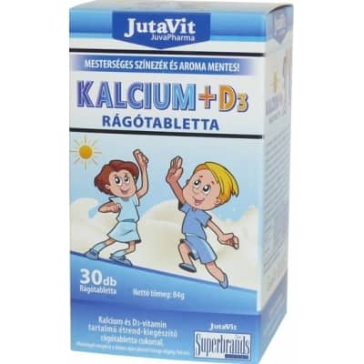 Jutavit Kalcium + D3 rágótabletta gyerekeknek 30 db