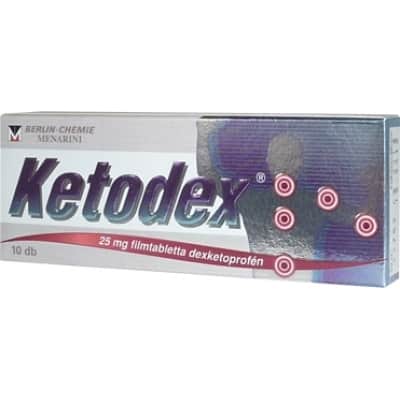 Ketodex 25 mg mozgásszervi fájdalomcsillapító filmtabletta 10 db