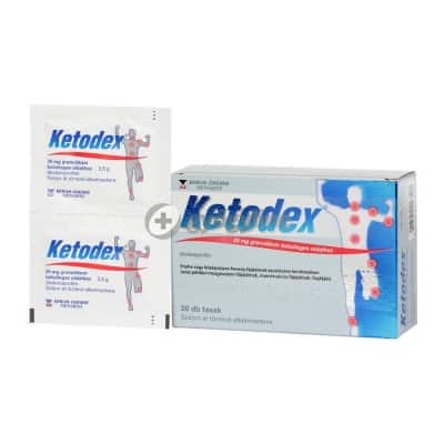 Ketodex 25 mg mozgásszervi fájdalomcsillapító granulátum oldathoz 20 db