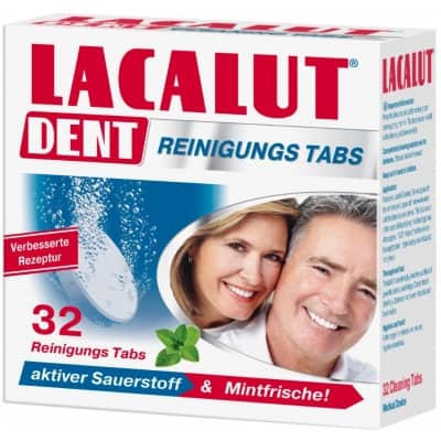 Lacalut Dent műfogsor tisztító tabletta 32 db