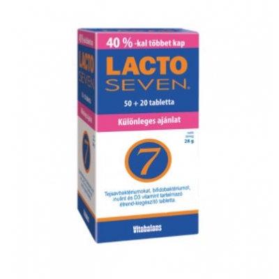 Lactoseven Tabletta 50+20 db
