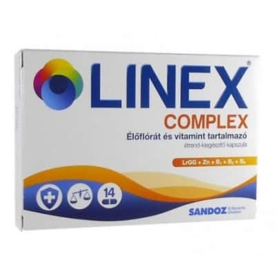 Linex complex élőflórát és vitamint tartalmazó kapszula 14 db