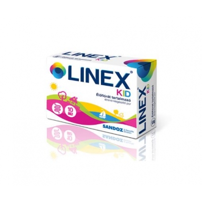 Linex Kid élőflórát tartalmazó étrend-kiegészítő por 10 db