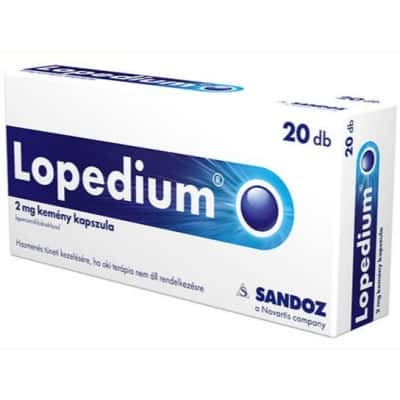Lopedium hasmenésre 2 mg kemény kapszula 20 db