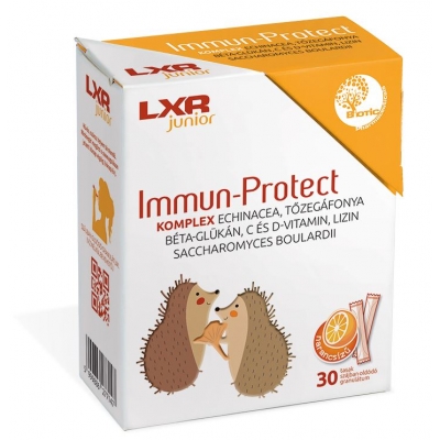 LXR Junior immun-protect komplex narancs ízű granulátum 30 db