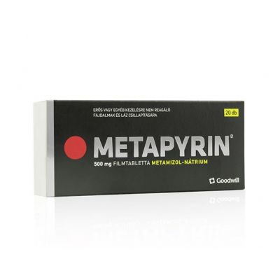 Metapyrin 500 mg filmtabletta 20 db