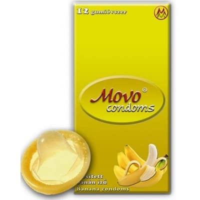 Movo condoms banán ízű óvszer 12 db