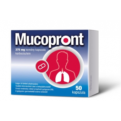 Mucopront 375 mg kemény kapszula 50 db