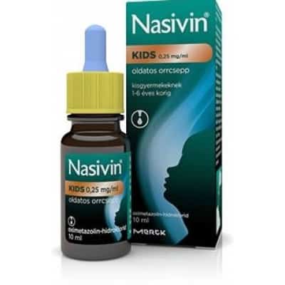 Nasivin kids 0,25 mg/ml oldatos orrcsepp 10 ml