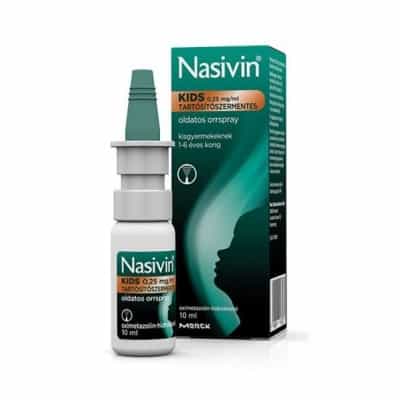Nasivin Kids 0,25% tartósítószermentes adagolós orrspray 10 ml
