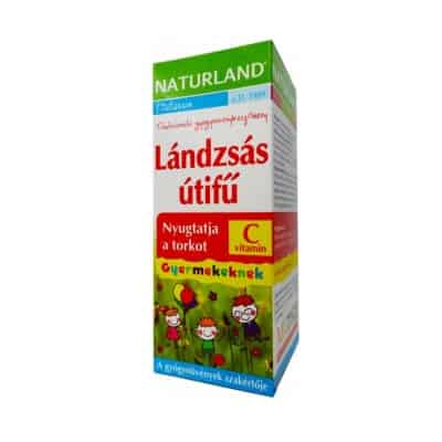 Naturland Lándzsás útifű C-vitaminnal szirup gyermekeknek 150 ml