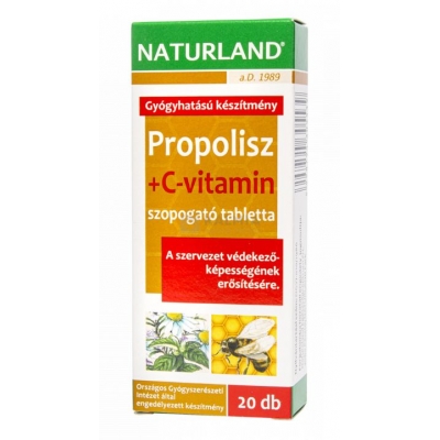 Naturland propolisz C vitamin rágótabletta 20 db