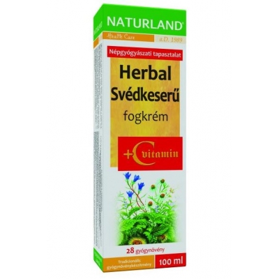 Naturland svédkeserű fogkrém + C vitamin 100 ml