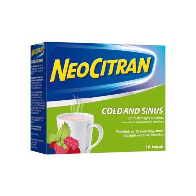 Neo citran cold and sinus por belsőleges oldathoz 10 db