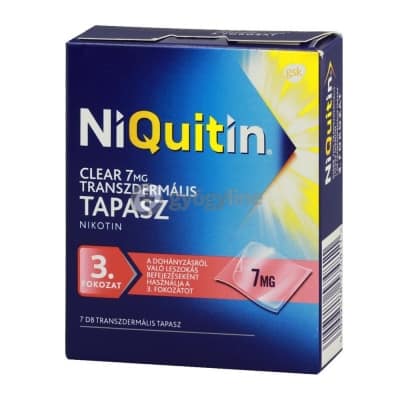 Niquitin clear 7 mg transzdermális tapasz 7 db