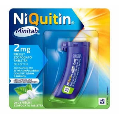 Niquitin Minitab 2 mg préselt szopogató tabletta 20 db