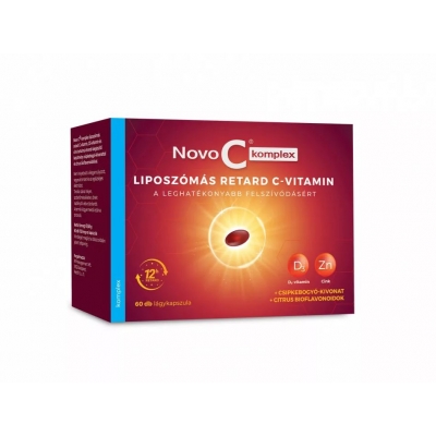 Novo c komplex® liposzómális c-vitamin, d-vitamin, cink lágy kapszula 60 db