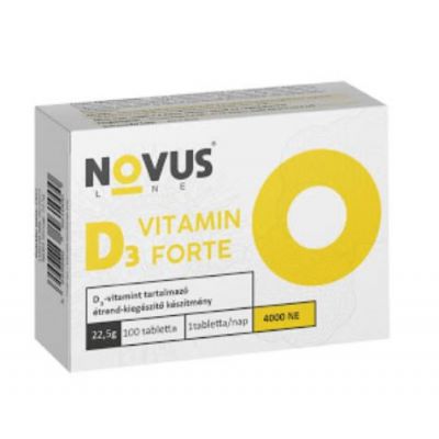 Novus line d3 forte D3 vitamint tartalmazó étrend-kiegészítő tabletta 100 db