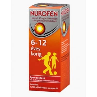 Nurofen eperízű 40 mg/ml belsőleges szuszpenzió gyermekeknek 100 ml