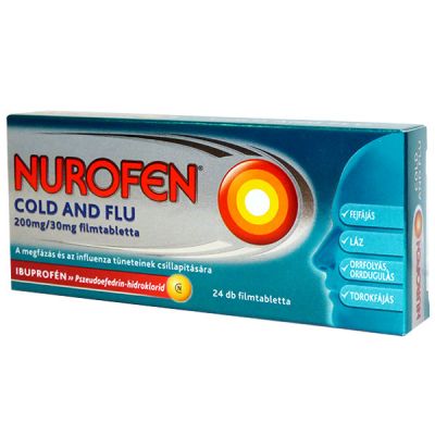 Nurofen cold and flu filmtabletta megfázásra 24 db
