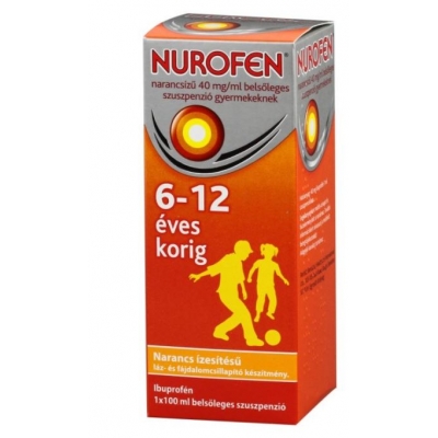 Nurofen narancs 40 mg/ml belsőleges szuszpenzió gyermekeknek 100 ml