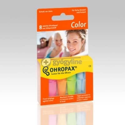 Ohropax Colorplux műanyag füldugó, 4 pár