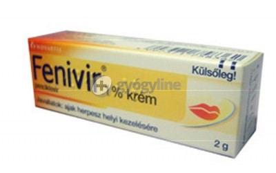 Fenivir ajakherpesz ellen 10 mg/g krém 2 g