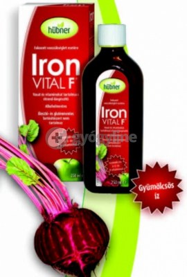 Hübner iron vital folyékony étrend-kiegészítő vassal és vitaminokkal  250 ml