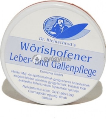 Wörishofener leber tabletta máj/epeerősítő 60 db