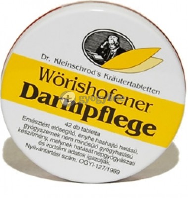 Wörishofener Darmpflege emésztést segítő tabletta 42 db