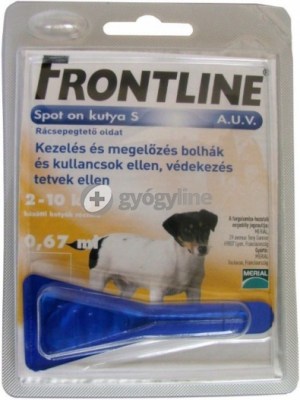 Frontline spot on kutya S (2-10kg) 1 db