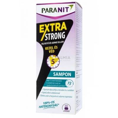 Paranit extra strong fejtetű és serke elleni sampon 200 ml + fésű