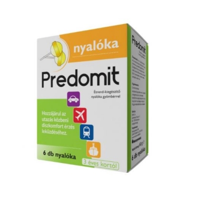 Predomit Kids étrend-kiegészítő nyalóka gyömbérrel 6 db
