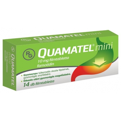 Quamatel mini 10 mg filmtabletta, 14 db