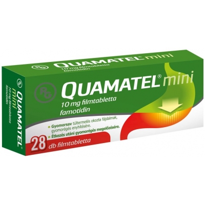 Quamatel mini 10 mg filmtabletta, 28 db
