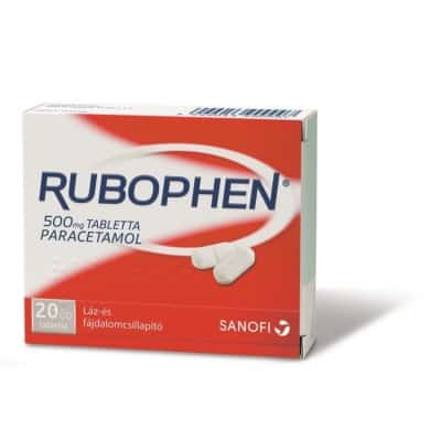 Rubophen 500 mg láz és fájdalomcsillapító tabletta 20 db