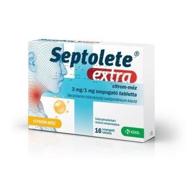 Septolete extra 3 mg/1 mg citrom-méz szopogató tabletta 16 db