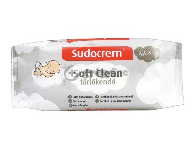 Sudocrem Soft Clean törlőkendő, 55 db 