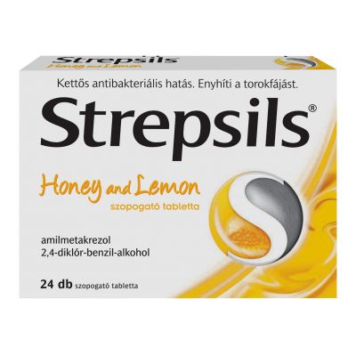 Strepsils honey and lemon szopogató tabletta 24 db