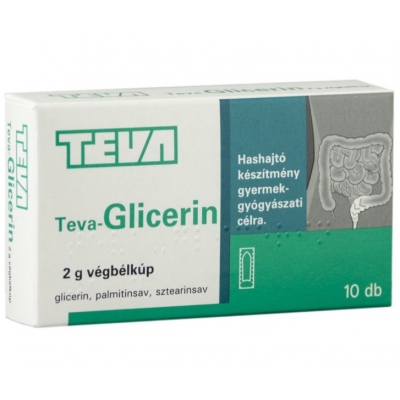 Glicerin-Teva 2 g végbélkúp 10 db