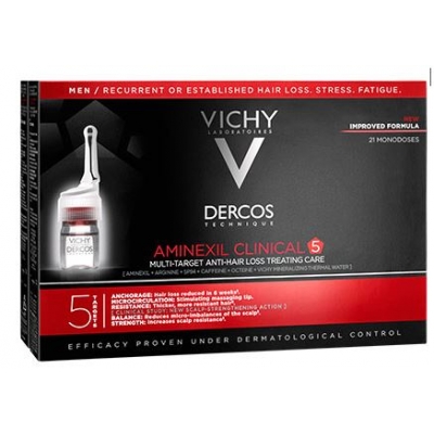 Vichy Dercos aminexil clinical 5 hajhullás elleni ampulla férfiaknak 21 db