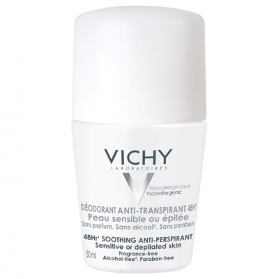 Vichy izzadságszabályozó golyós dezodor érzékeny vagy epilált bőrre 50 ml