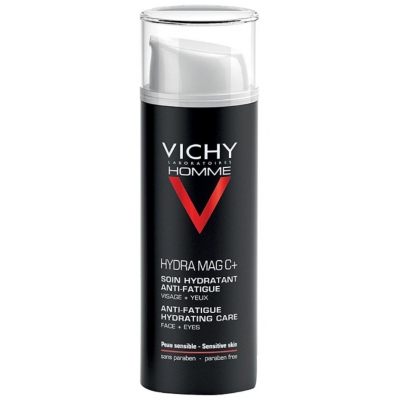 Vichy Homme Hydra Mag C+ hidratáló arckrém<br> fáradtság ellen arcra és szemkörnyékre 50 ml