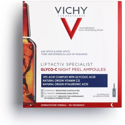 Vichy Liftactiv Glyco-C ampulla pigmentfoltok ellen 10 db