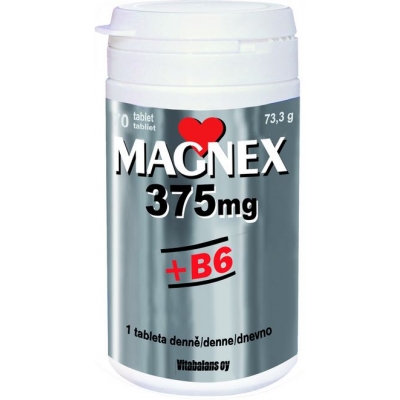 Vitabalans magnex 375 mg+B6 vitamin tabletta 70 db