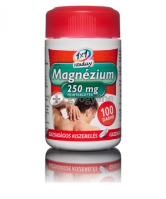 1x1 Vitaday magnézium 250 mg tabletta 100 db