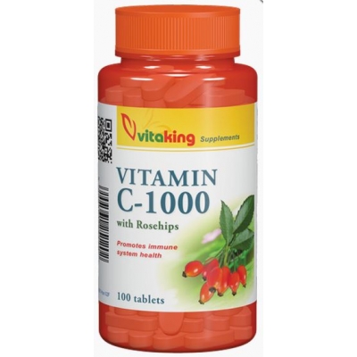 Vitaking C-vitamin 1000 mg tabletta csipkebogyóval 100 db