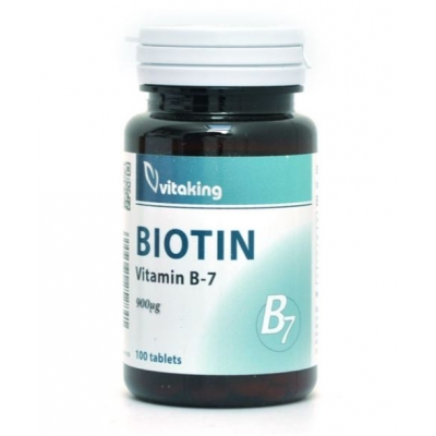 Vitaking biotin B7-vitamin 900mcg tabletta 100 db