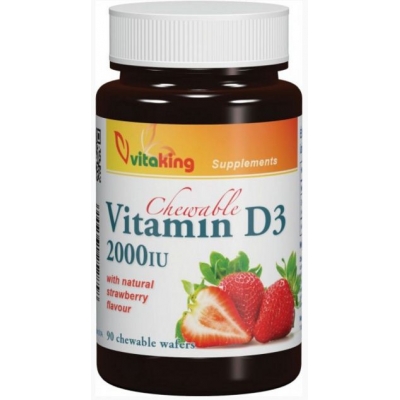 Vitaking epres D3-vitamin 2000NE rágótabletta 90 db